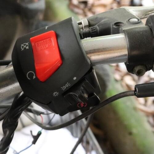 2x Waterproof 7/8" Handlebar Switch for Engine Stop Horn Turn Signal Light