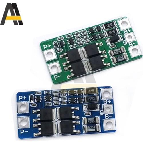 2S 10A 18650 Lithium Iron Phosphate Battery Charging Protection Board 7.2-8.4V BMS PCM PCB Li-ion Lipo 2 Cell Pack Charger Prote