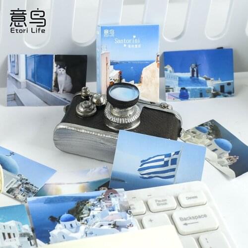 30 Pcs/box Fresh Landscape Hand Account Photo Album Decoration DIY Stickers Diary Scrapbooking Decoration Sticker Stationery