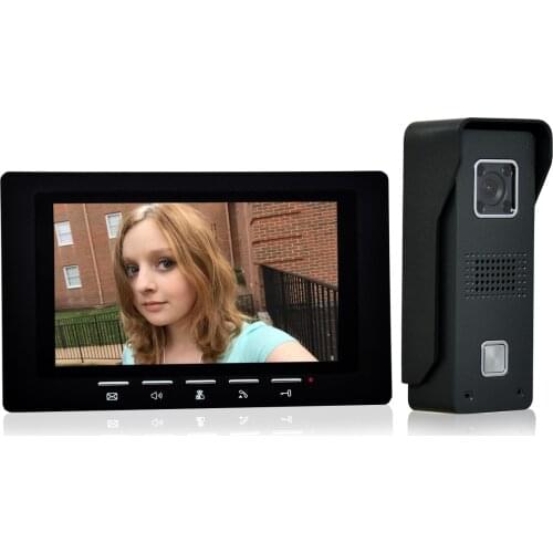 7 Inch Video Door Phone Intercom System aluminum alloy camera 2 way intercom Video doorbell for Villa House Office Apartment