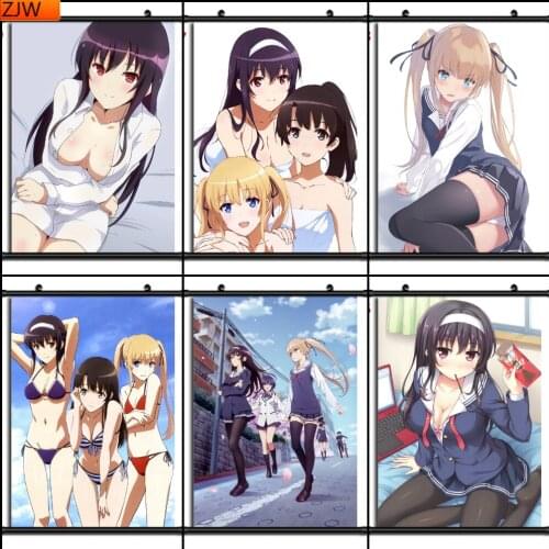 5D DIY Diamond Painting Saenai Heroine No Sodatekata Anime Diamond Inlaid Full Diamond Embroidery Living Room Home Decoration