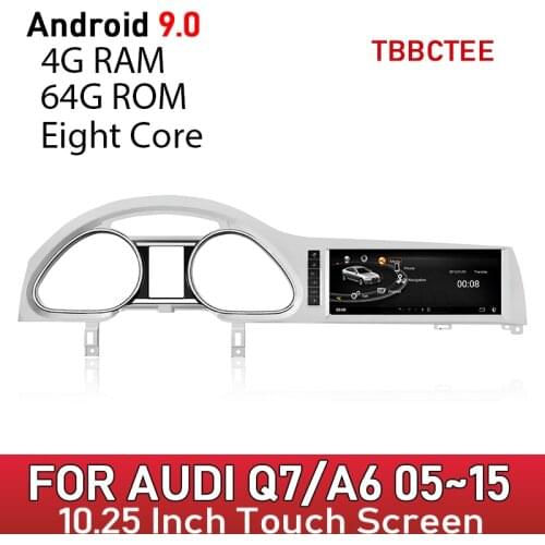 Android 9.0 octa core 4+64G For Audi A6 Q7 2005~2015 GPS MMI 2G 3G Car Multimedia Player Navgation Autoradio
