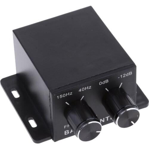 Car Home Audio Amplifier Subwoofer Bass RCA Level Remote Volume Control