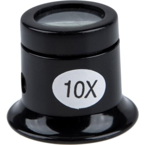Watch Eyes Loupe 10X Jeweller Optical Glass Magnifier Magnifying Len Tool