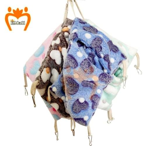 Animals Design Pet Hamster Rat Hammock Cage House Nest Hamster Warm House Small Animal Hanging Sleeping Bag Bed