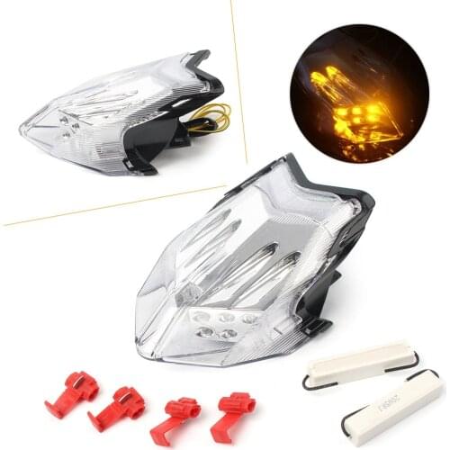 E-Mark Motorcycle Tail Brake Turn Signal LED Light Integrated w/ Signal Lights For MV AGUSTA F3 675 800 Brutale 675