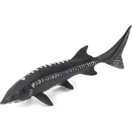 Simulated Fake Fish Model Action Figure Classic Ocean Animals Model Sturgeon Fish Model Artificial Toys for Children Home Decor