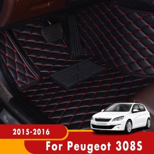 Carpets For Peugeot 308S 2015 2016 Custom Car Floor Mats Interiors Parts Auto Accessories Pedals Dash Foot Pads Rugs Covers