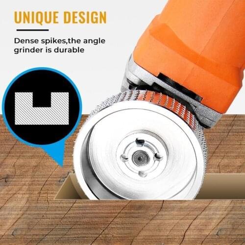 Round Wood Angle Grinding Wheel Sanding Carving Rotary Tool Abrasive Disc for Angle Grinder Tungsten Carbide 16mm Dropshipping