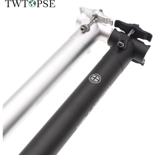 TWTOPSE 330g Lightweight Bicycle Seat Post For Brompton For Anemos YR YT Folding Bike 31.8mm 580mm Durable Seatpost Aluminium