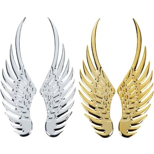 Hot Sale 1 Pair Car Sticker Car Motorcycle Accessories Gold/silver Car Styling Fashion Metal Stickers 3D