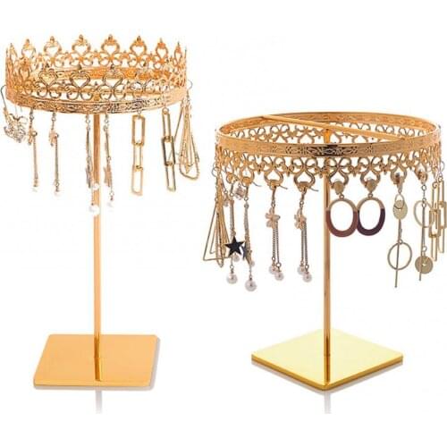 80% Hot Sales Household Crown Jewelry Display Stand Holder Rack Earring Necklace Organizer