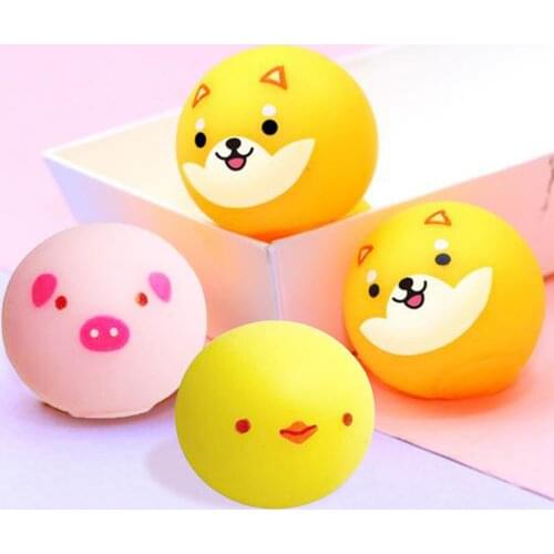 Hot-selling Corgi Decompresses The Wall Sticky Ball To Relieve The Pressure, The Sticky Target Ball Sticks To The Wall And Moves