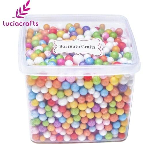 Lucia crafts 1Box/lot(Approx 1500pcs) 5-10mm Mini Styrofoam Foam Balls for Wedding/Party DIY Decoration Accessories Z0102