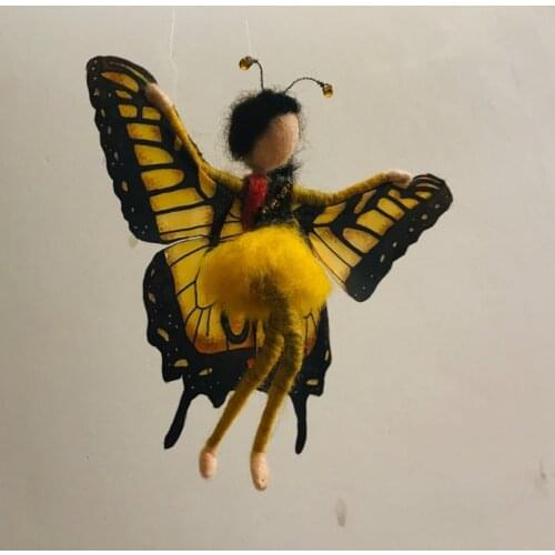 Fairy Needle Felting Kit for Beginners 15cm Height Wool Felt for Handmade Dolls Creativity Kit Felting Gift Video Instruction