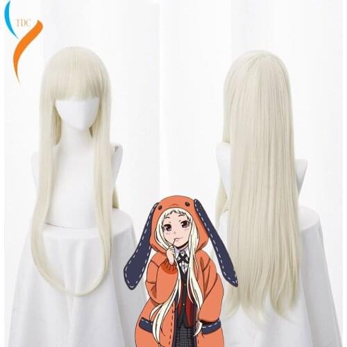 2019 New Anime Fashion Compulsive Gambler Runa Yomozuki Cosplay Costume Runa Yomozuki Cosplay Wig +Wig Cap