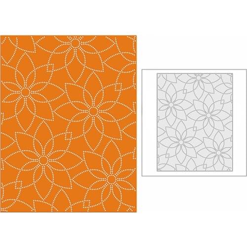 New 2021 Spotty Lotus Template Metal Cutting Dies for DIY Scrapbooking Paper and Card Making Background Embossing Craft No Stamp