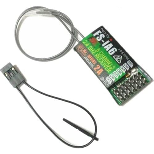 QX-MOTOR Original Flysky ia6b ia6 Receiver FS-IA6/FS-IA6B/ 6CH 2.4G Dual Antenna RC Receiv For Flysky FS-I6 FSI6 FS-i4 FS-i6