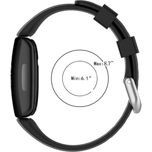 TPE Watch Band Wristwatch Band Strap Bracelet Belt for Fitbit Ace3/Fitbit Inspire2 Accessories