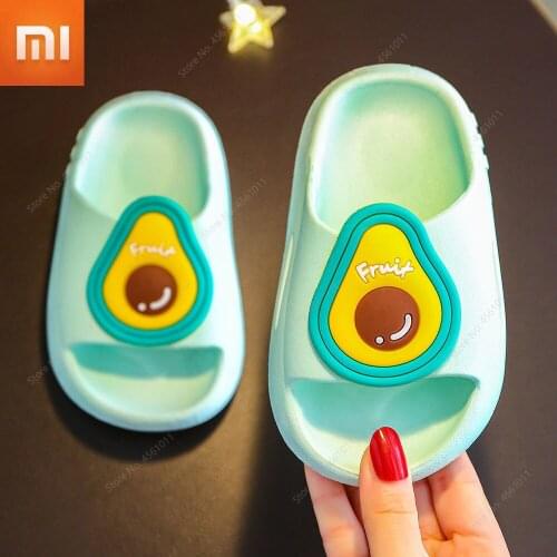 Xiaomi Summer Childrens Cute Cartoon Boys Girls Fruit Sandals Slippers Soft Bottom Kids Shoes Casual Wear Kids Sandals