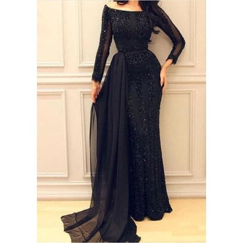 Sexy Gilding Mesh See Through Long Sleeves Full Dress Bridesmaid Dresses for Wedding