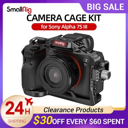 SmallRig Standard Light Camera Cage Kit for Sony A7S3 Alpha 7S III with HDMI Cable NATO rails cold shoe mount DIY Kit 3180