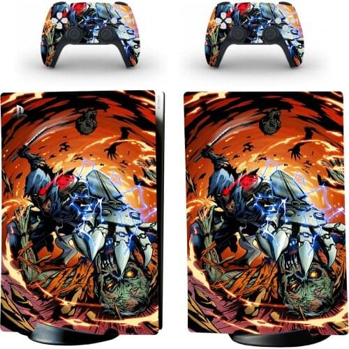 New Style PS5 Digital Edition Skin Sticker for Playstation 5 Console & 2 Controllers Decal Vinyl Protective Skins 1