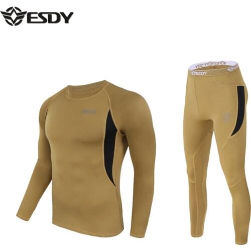 Winter Top quality new thermal underwear men underwear sets compression fleece sweat quick drying thermo underwear men clothing