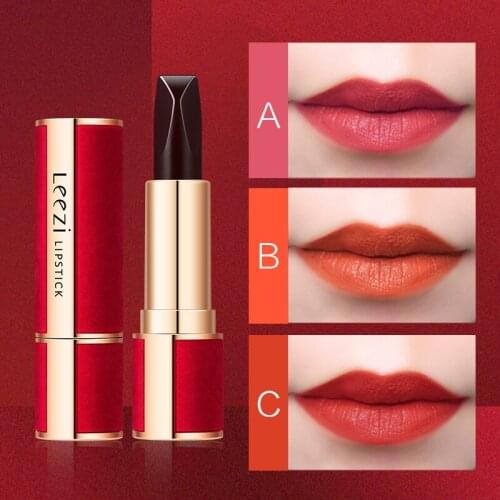 Three Colors Lipstick Sexy Plump Diamond Section Lip Balm Moisturizing Non-stick Cup Lip Stick TSLM1