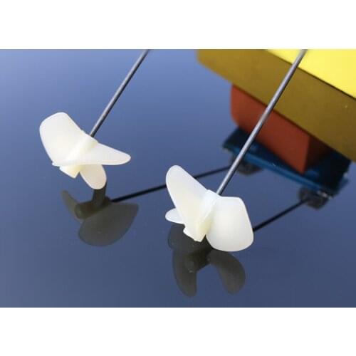 2mm*28/36/42mm Propellers CW CCW 3 Blades Three-Leaf Electric Nylon Propeller/Paddle for DIY Boats Models 2mm Shafts