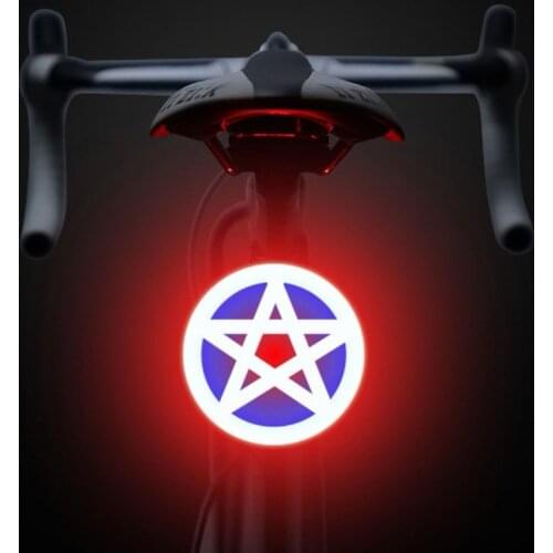 Bicycle Tail Light USB Rechargeable Mountain Bike Light Night Riding Warning Seat Light Riding Creative Tail Light Equipment