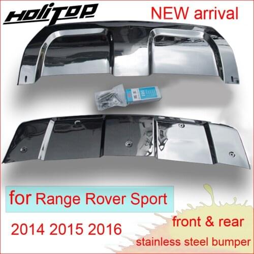 For Range Rover Sport 2014 2015 2016 stainless steel skid plate,bumper protector,2pcs,top quality supplier,special price 30days