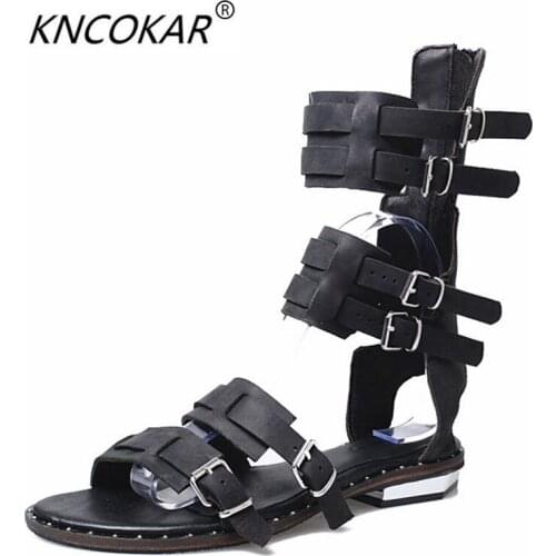 KNCOKAR2018The new version of the new version will be made of black and green orange red and yellow ladies' shoes