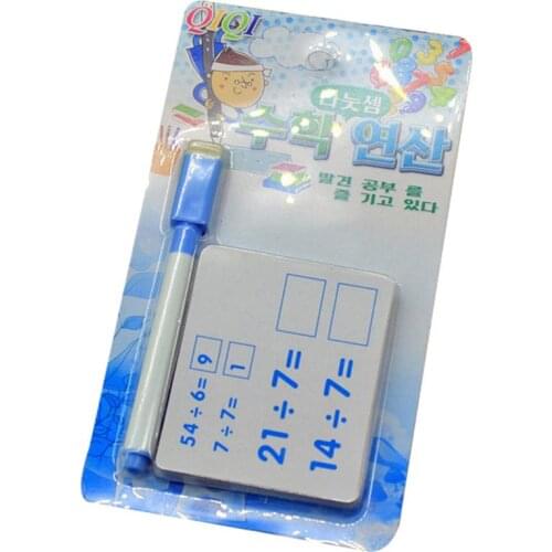 24Pcs/Set Double Sided Arithmetic Flash Cards with Erasable Pen Education Toy New