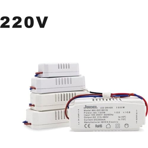 250mA LED Constant Current Power Supplies AC100-265V Constant Current Driver 2-5W 4-7W 8-12W 13-18W 19-24W 25-36W 37-54W 55-80W