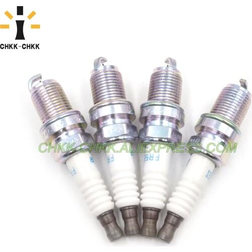 4PCS CHKK-CHKK Iridium POWER SPARK PLUG MN163235 FR5EI for Mitsubishi Lancer Outlander 2.4 Eclipse