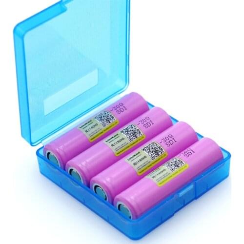4PCS Liitokala original 3.7V INR18650 30Q battery 3000mAh lithium battery inr18650+ BOX rechargeable battery