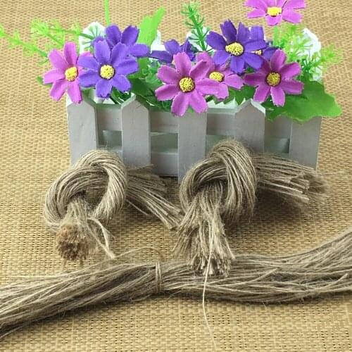 500pcs Natural Jute 8inch Woven Ropes Hemp Rope For hanging Tag Label Hang Rope Wedding Home Woven Decorative DIY Crafts