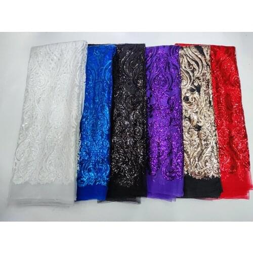 African embroidery wedding net lace fabric 2019 high quality light purple french tulle lace bridal Swiss Nigerian lace fabrics