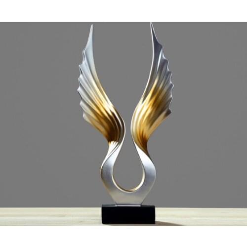 American style Abstract eagle spreading wings artwork craft desktop sculpture living room home decoration Ornament a0157