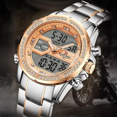 NAVIFORCE Men’s Watch Top Luxury Brand Military Sport Men Watches Stainless-Steel Waterproof Quartz Clock Male Relogio Masculino