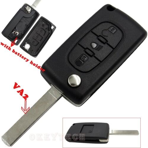 Folding Flip Key car key Shell for Citroen key for Citroen c4 c3 c5 xsara picasso berlingo c8 auto Switchblade key case Remote