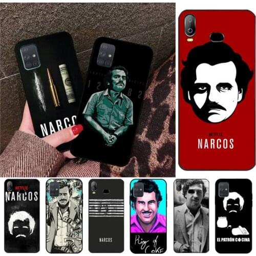 Narcos TV series Pablo escobar Black TPU Phone Case For Samsung Galaxy A21S A01 A11 A31 A81 A10 A20E A30 A40 A50 A70 A80 A71 A51