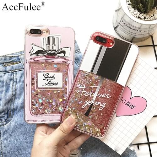 Liquid Glitter Perfume Bottle Cases For Xiaomi Redmi 8A 7 Pro 6A 5A 4A 3S S2 K20 K30 Y2 Y3 Quicksand Dynamic Ice Cream Cover
