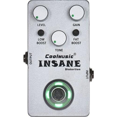 Coolmusic Guitar Effect Pedal True Bypass Electric Guitar Pedal Full Metal Shell Guitar Parts for guitar accessories