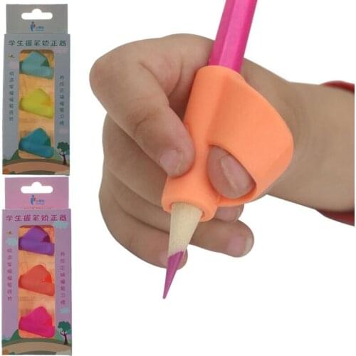 3 Children Learn A Lot Of Toys Silicone Baby Thumb Writing Posture Correction Pen Tool, Stationery Gift Of Children Education