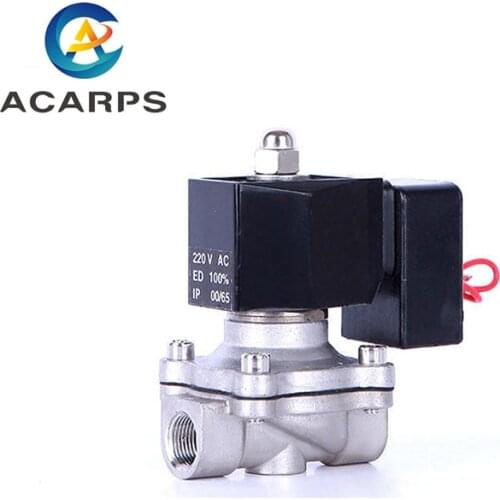 3/8" Energy Saving Normally Closed Stainless Steel Solenoid Valve On-Off Valve Water Valve 220V 110V 24V 12V