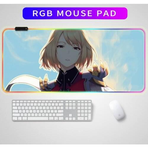 RGB Solo Leveling Mouse Pad Anime Gaming Accessories Carpet PC Gamer Completo Computer LED Keyboard Desk Mat CS GO LOL Mousepad