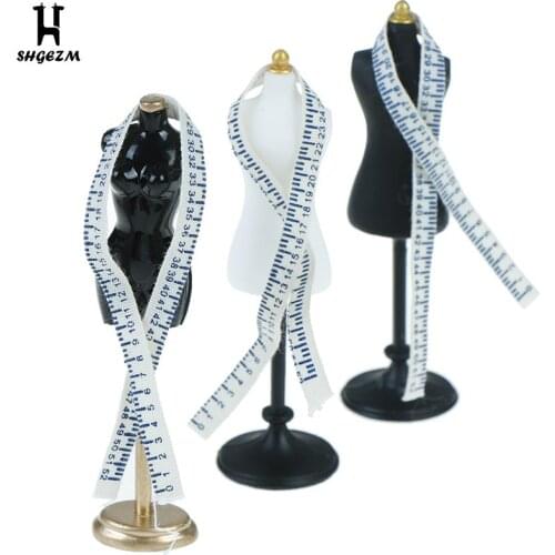 Dollhouse Miniature Accessories Mini Dress Clothes Mannequin Ruler Set Simulation Dress Form Model Toys For Dollhouse Decor