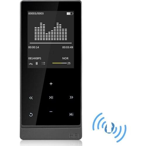 NEW MP3 Player Bluetooth 4.0 Touch Screen Dual Audio Output Metal Lossless Music Player Support FM eBook Recorder